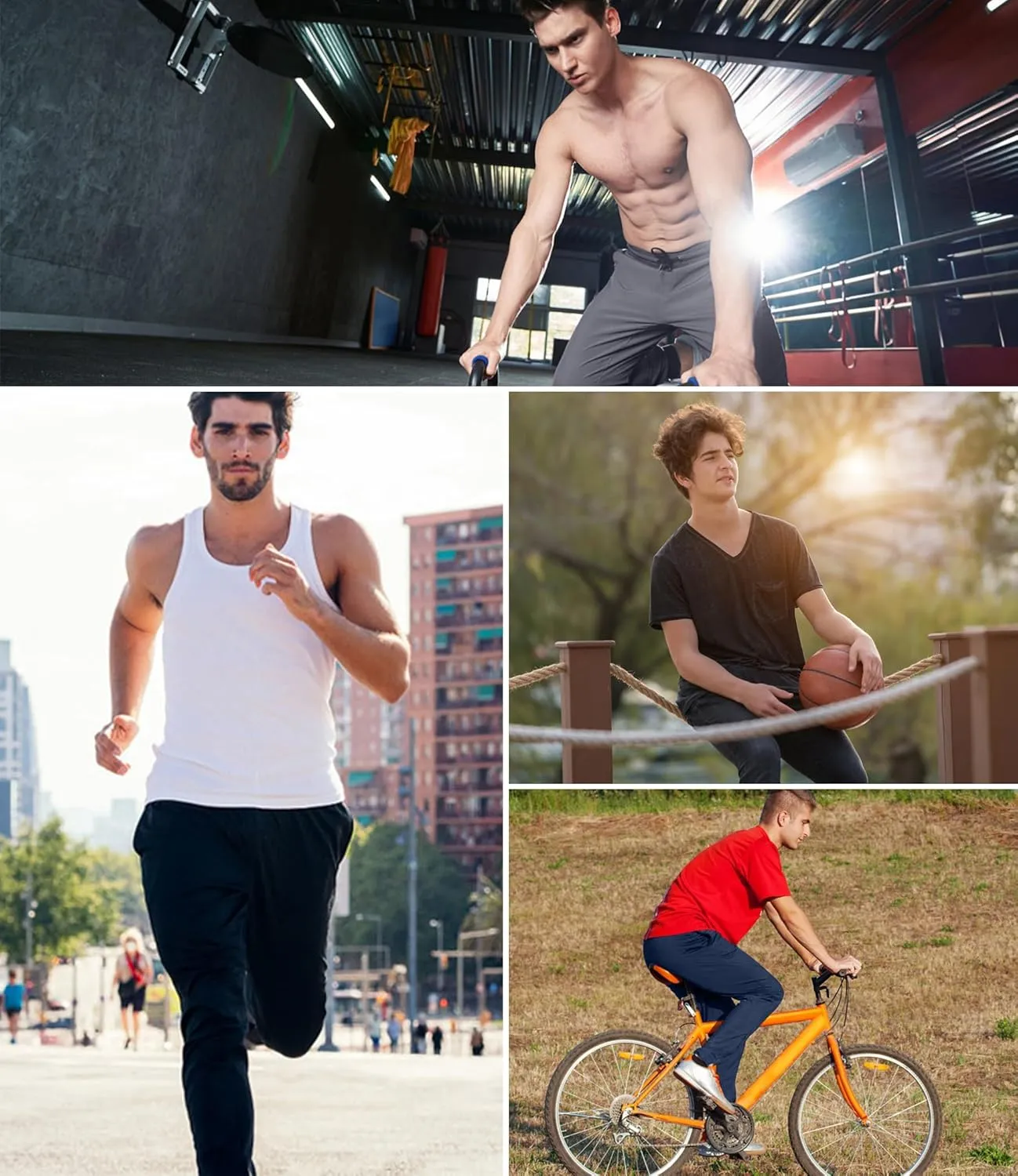 1/4 Pack Mens Athletic Sweatpants Gym Workout Joggers Pants Running Jogging Pants for Men
