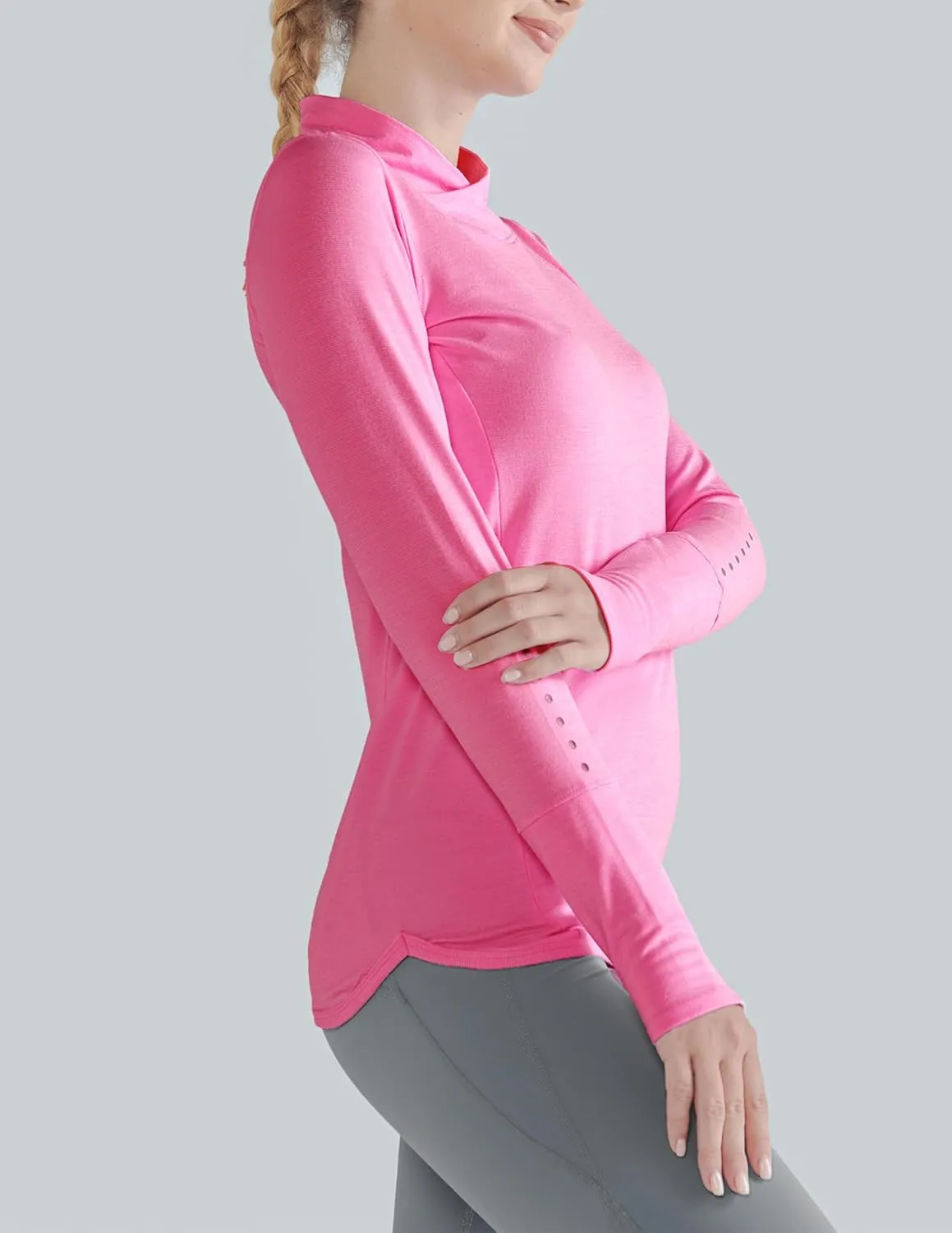 3 Pack Women's Thermal Fleece Shirts Long Sleeve Mock Turtleneck Running Active Tops Workout Cold Weather Gear
