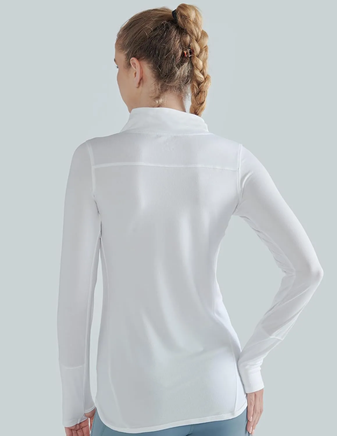 3 Pack Women's Thermal Fleece Shirts Long Sleeve Mock Turtleneck Running Active Tops Workout Cold Weather Gear