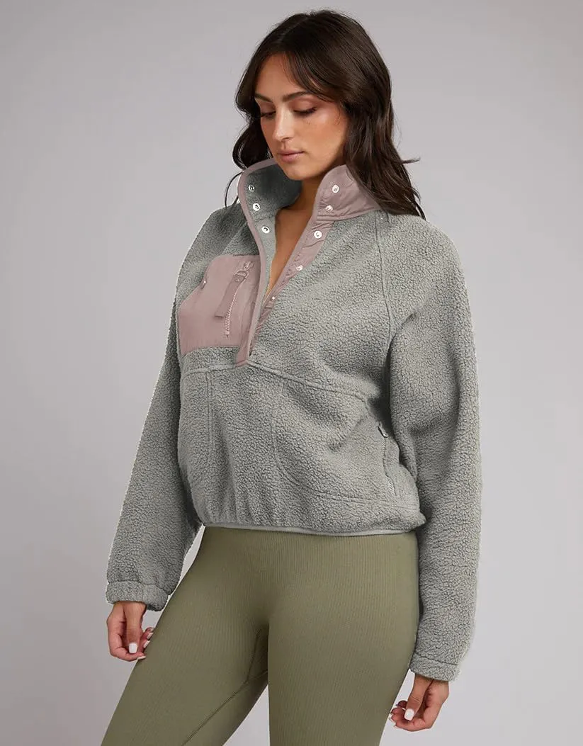 Aoang Womens Oversized Sherpa Jacket Fuzzy Fleece Teddy Coat with Pockets Colorblock