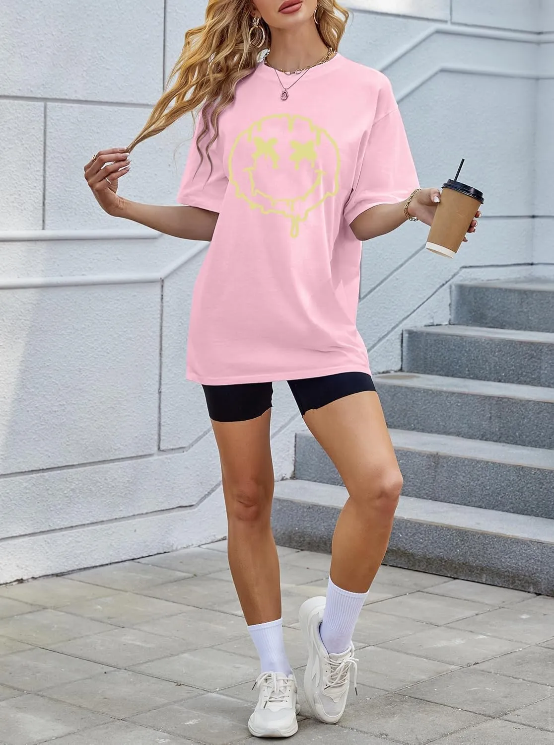 Avanova Women Tigers Graphic Oversized Tee Top Short Sleeve Loose Crewneck Summer T-Shirt