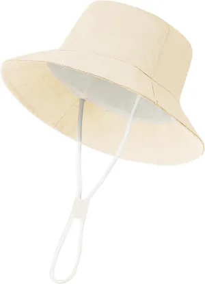 Baby Boy Sun Hat Toddler Summer Protection Beach Hat Toddler Girl Summer Bucket Hat Cotton Linen Baby Hat
