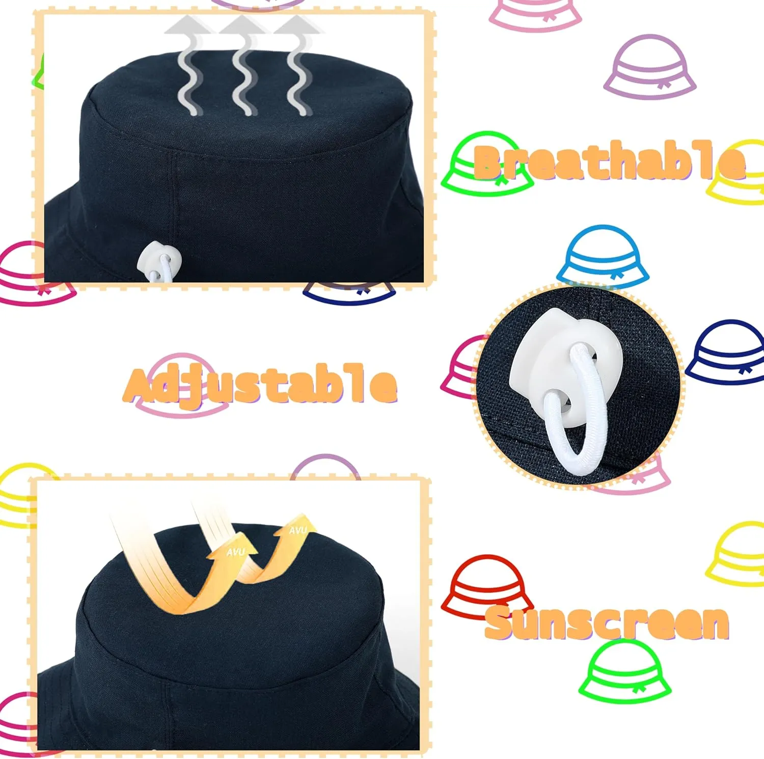Baby Boy Sun Hat Toddler Summer Protection Beach Hat Toddler Girl Summer Bucket Hat Cotton Linen Baby Hat