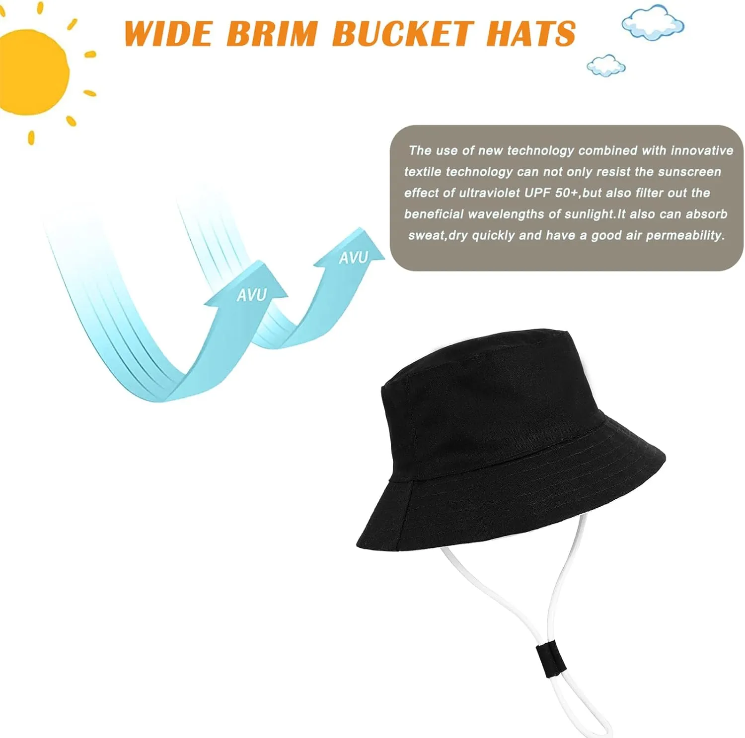 Baby Boy Sun Hat Toddler Summer Protection Beach Hat Toddler Girl Summer Bucket Hat Cotton Linen Baby Hat