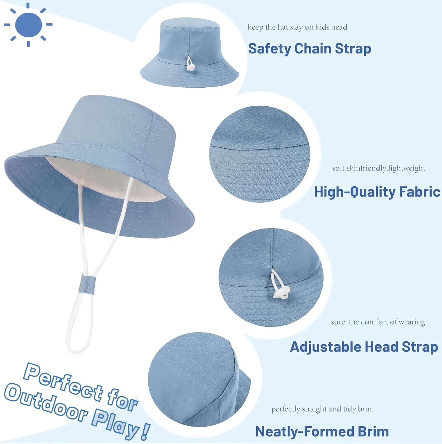 Baby Boy Sun Hat Toddler Summer Protection Beach Hat Toddler Girl Summer Bucket Hat Cotton Linen Baby Hat
