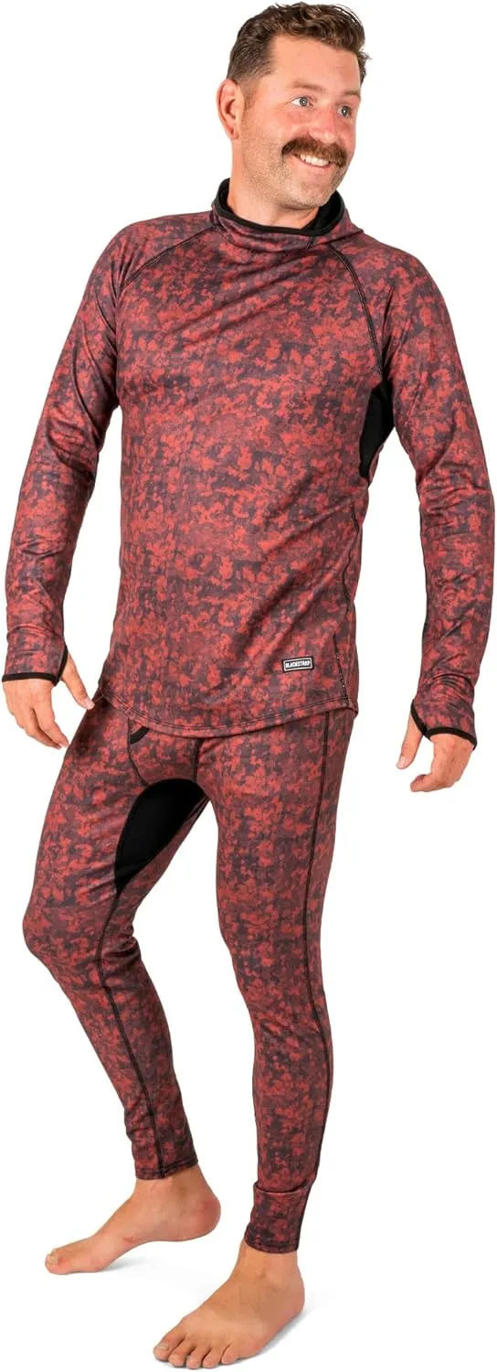 BLACKSTRAP Men's Summit Base Layer Hoodie Long Sleeve, Full Contoured Hood, Maximum Warmth and Comfort, [insert color]