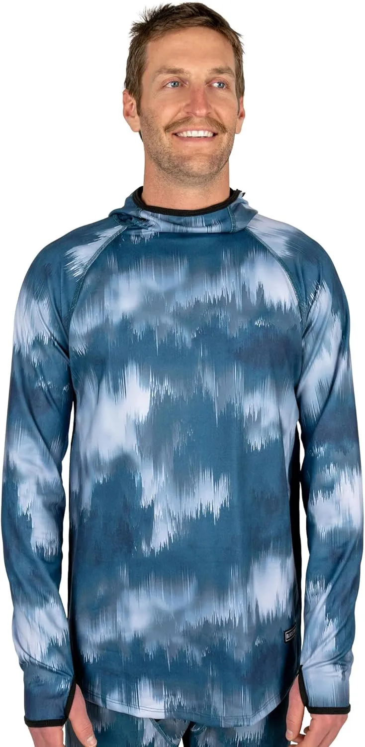 BLACKSTRAP Men's Summit Base Layer Hoodie Long Sleeve, Full Contoured Hood, Maximum Warmth and Comfort, [insert color]