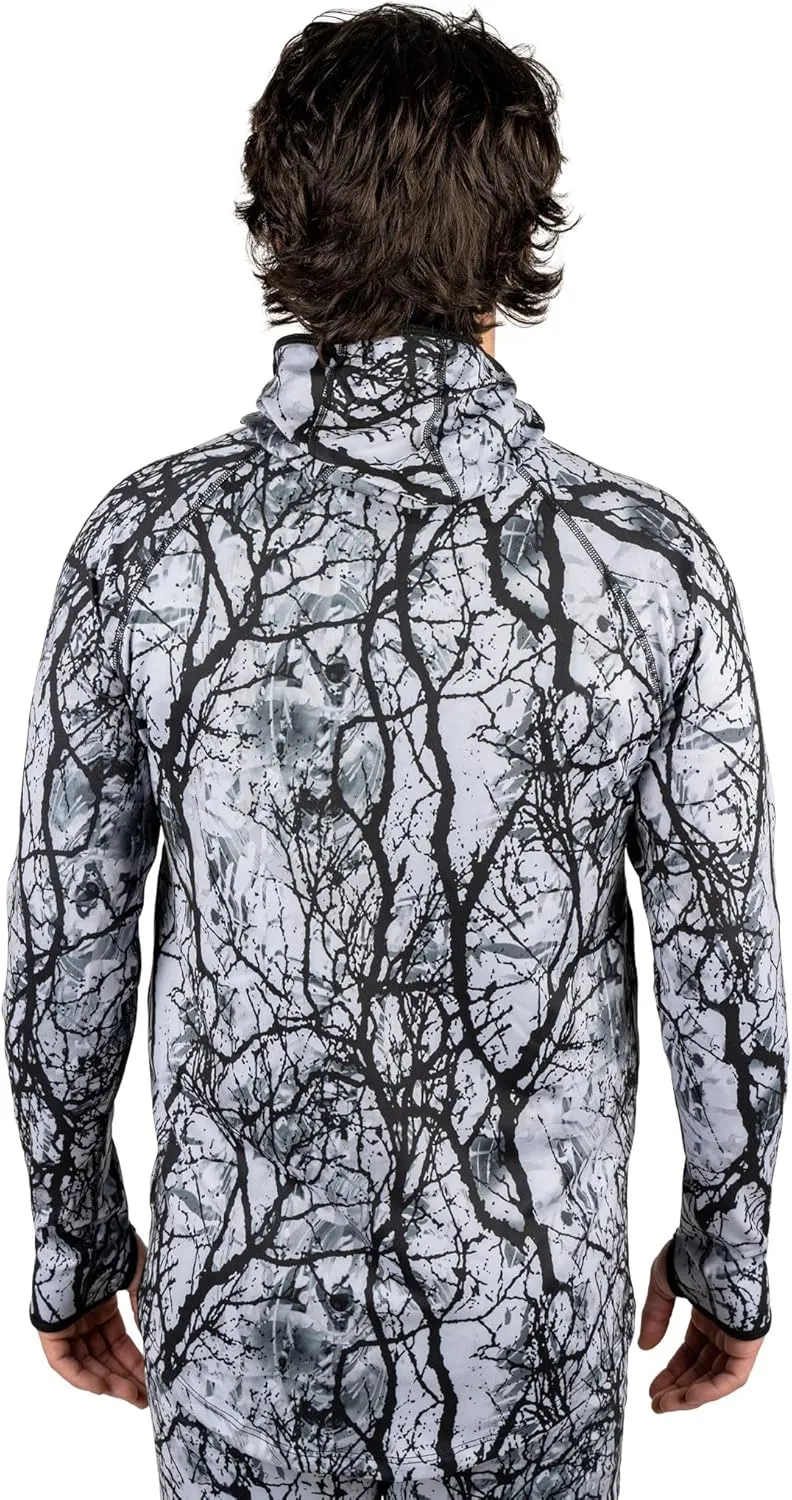 BLACKSTRAP Men's Summit Base Layer Hoodie Long Sleeve, Full Contoured Hood, Maximum Warmth and Comfort, [insert color]