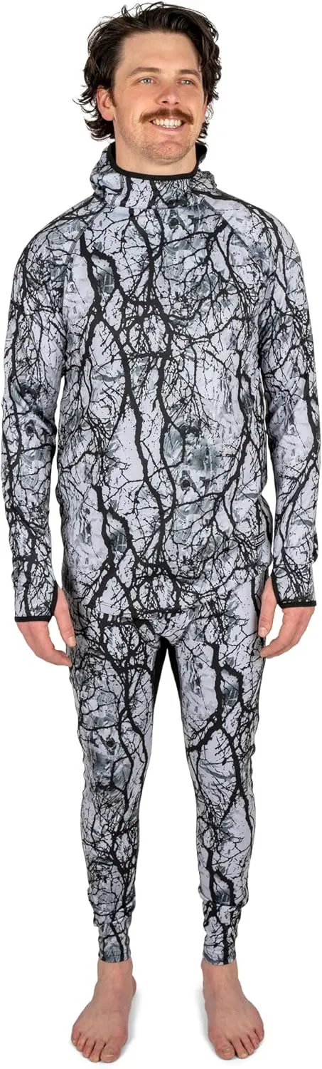 BLACKSTRAP Men's Summit Base Layer Hoodie Long Sleeve, Full Contoured Hood, Maximum Warmth and Comfort, [insert color]