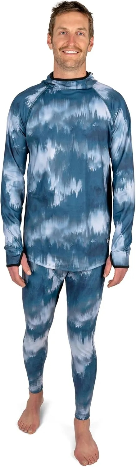 BLACKSTRAP Men's Summit Base Layer Hoodie Long Sleeve, Full Contoured Hood, Maximum Warmth and Comfort, [insert color]