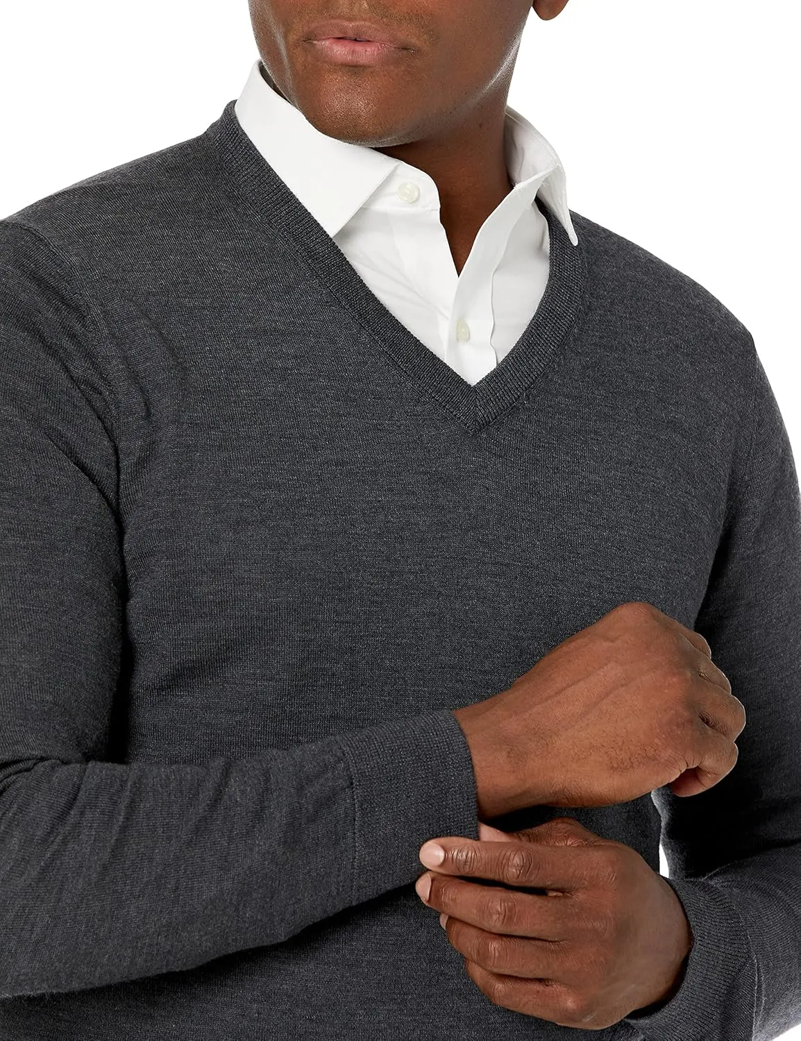 Buttoned Down Men's Italian Merino CashWool V-Neck Sweater