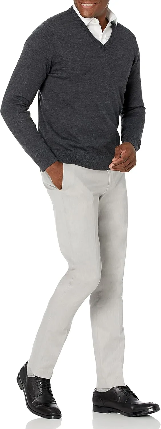 Buttoned Down Men's Italian Merino CashWool V-Neck Sweater