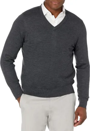 Buttoned Down Men's Italian Merino CashWool V-Neck Sweater
