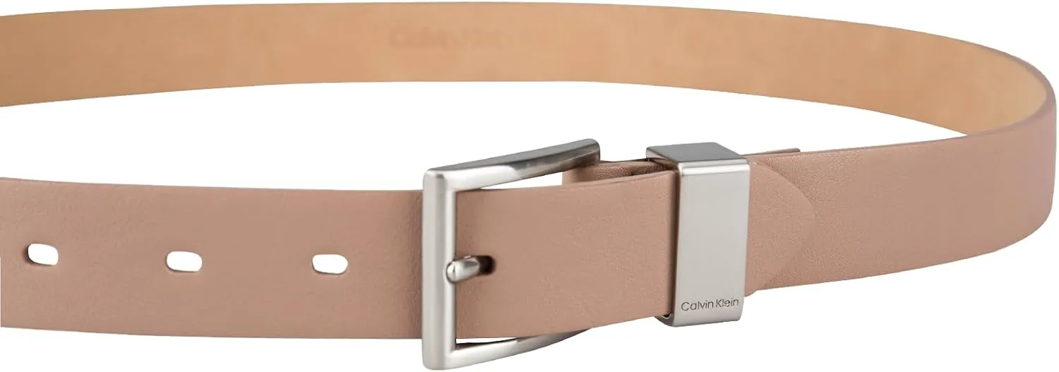 Calvin Klein Women's Metal Loop Slim 1 Inch Fashion Belt for Trousers, Jeans, Dresses