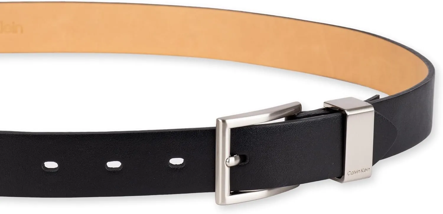 Calvin Klein Women's Metal Loop Slim 1 Inch Fashion Belt for Trousers, Jeans, Dresses