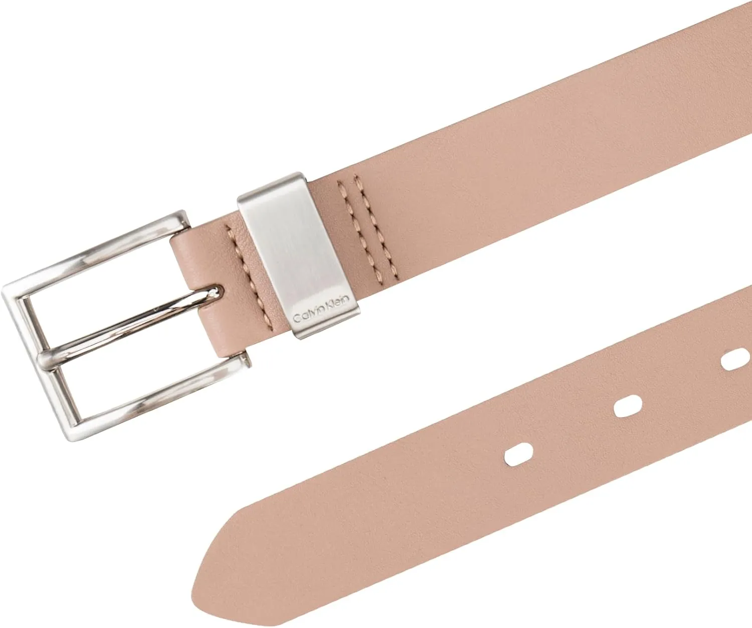 Calvin Klein Women's Metal Loop Slim 1 Inch Fashion Belt for Trousers, Jeans, Dresses