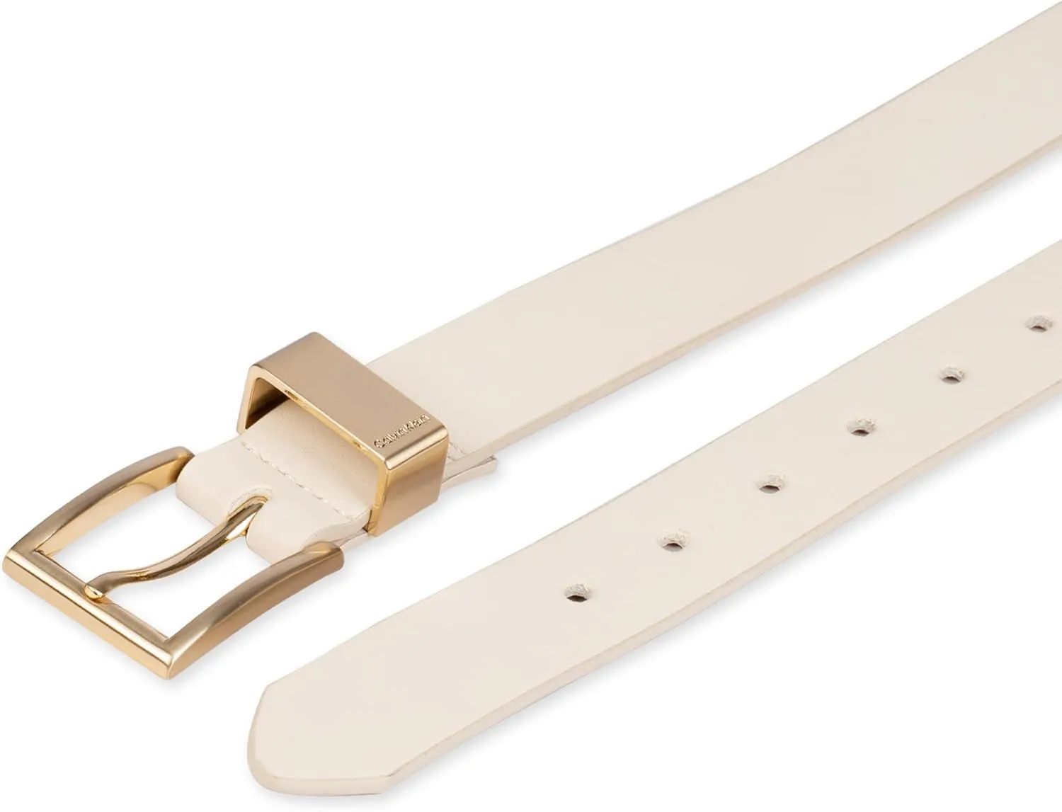 Calvin Klein Women's Metal Loop Slim 1 Inch Fashion Belt for Trousers, Jeans, Dresses
