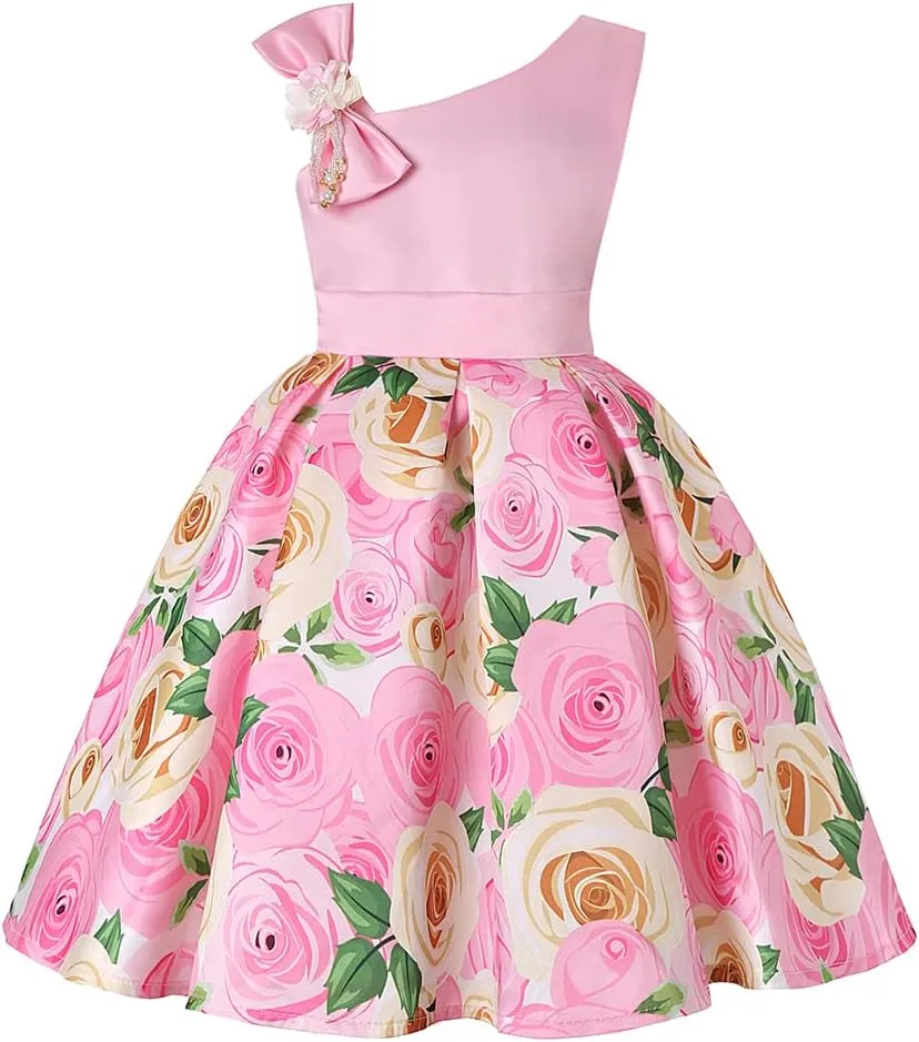 COMISARA 2-9T Girls Flower Dresses Pageant Party Prom Easter Ball Gown Dresses