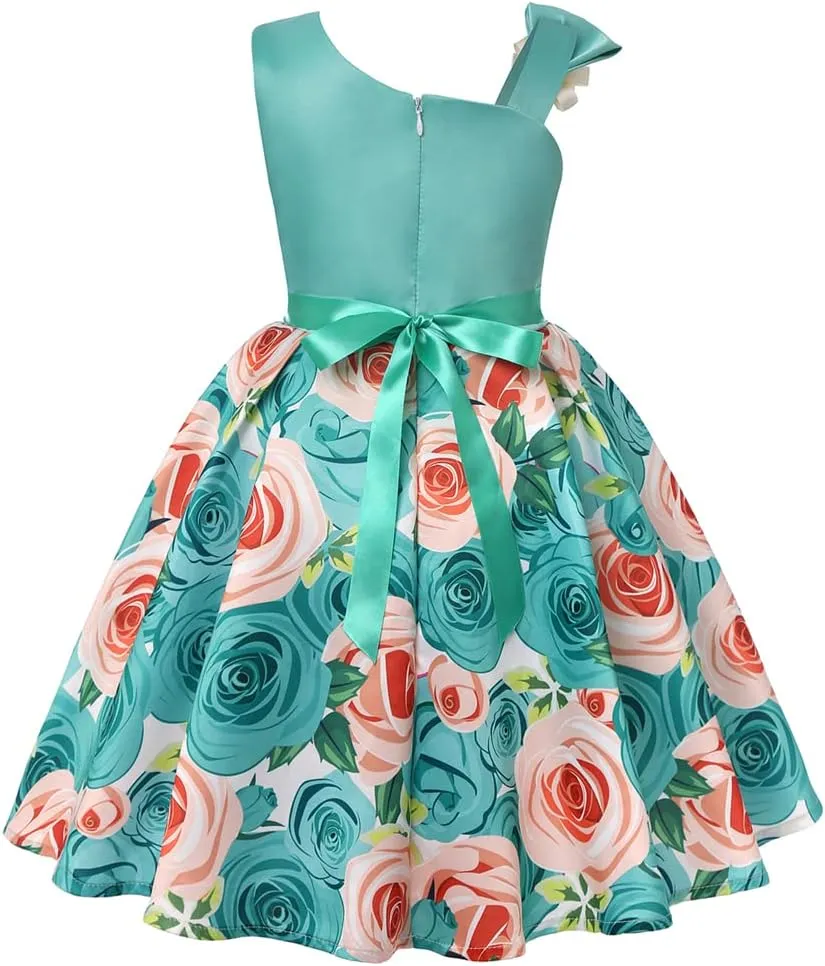 COMISARA 2-9T Girls Flower Dresses Pageant Party Prom Easter Ball Gown Dresses