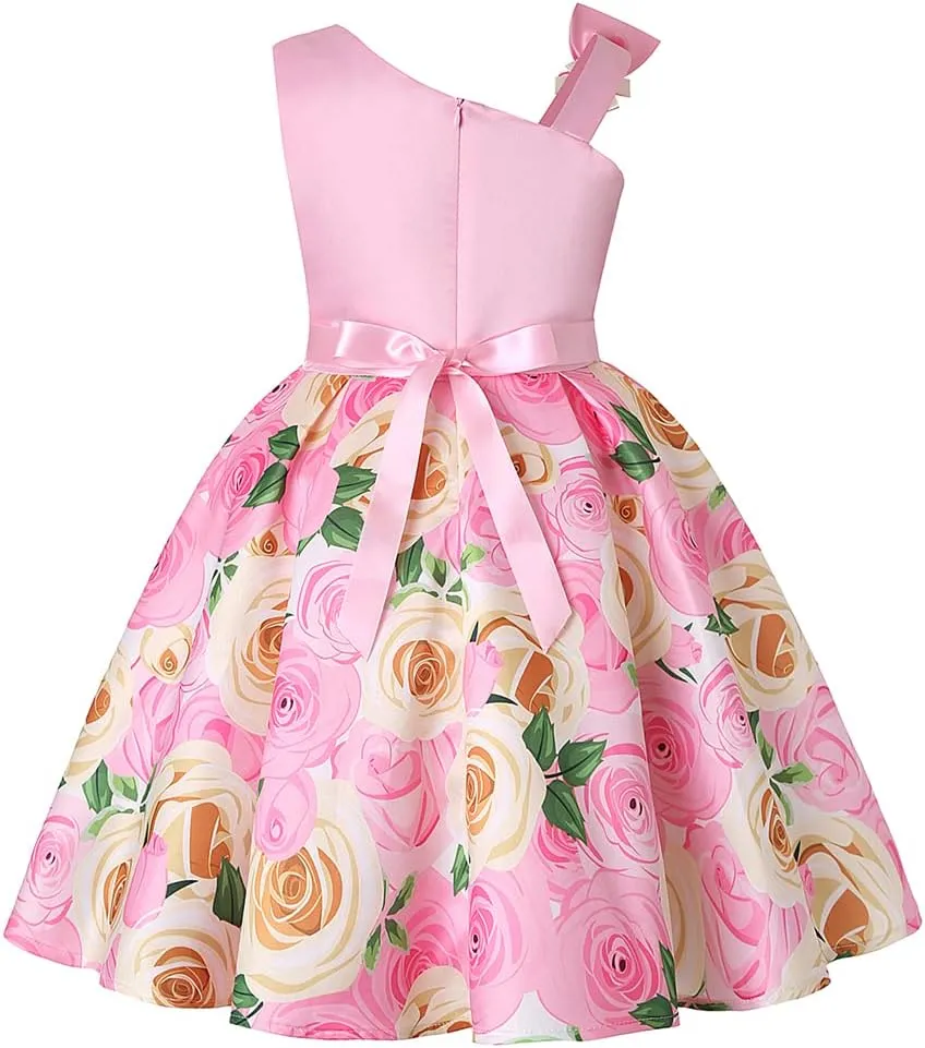 COMISARA 2-9T Girls Flower Dresses Pageant Party Prom Easter Ball Gown Dresses