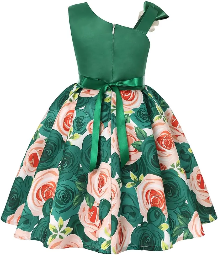 COMISARA 2-9T Girls Flower Dresses Pageant Party Prom Easter Ball Gown Dresses