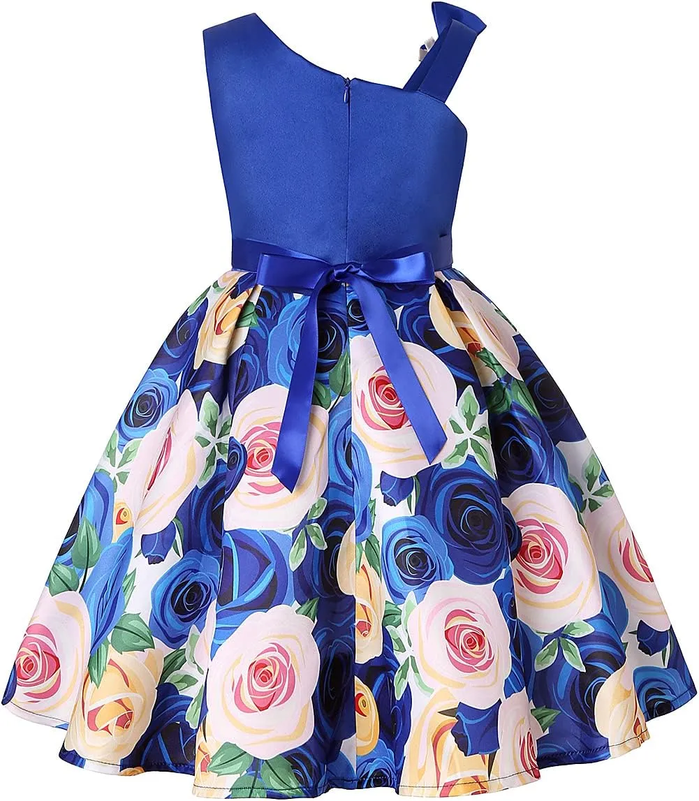 COMISARA 2-9T Girls Flower Dresses Pageant Party Prom Easter Ball Gown Dresses
