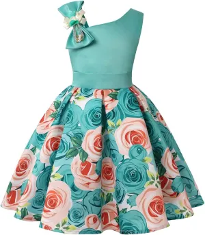COMISARA 2-9T Girls Flower Dresses Pageant Party Prom Easter Ball Gown Dresses