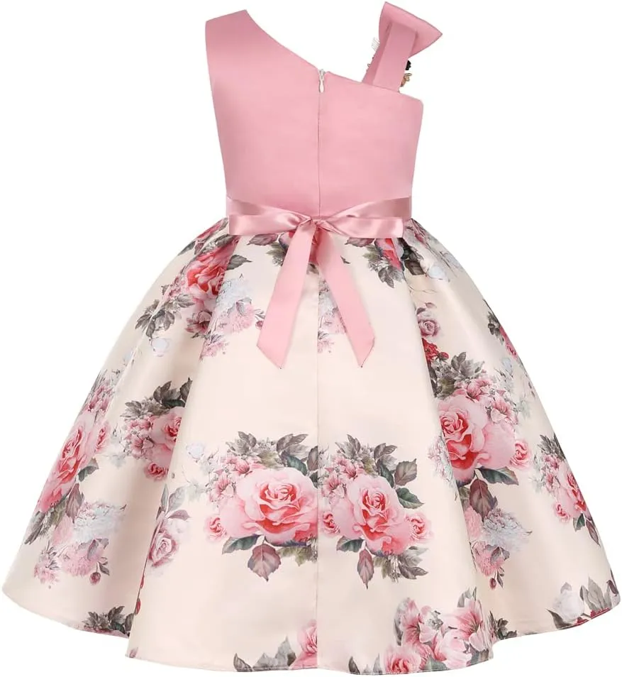 COMISARA 2-9T Girls Flower Dresses Pageant Party Prom Easter Ball Gown Dresses