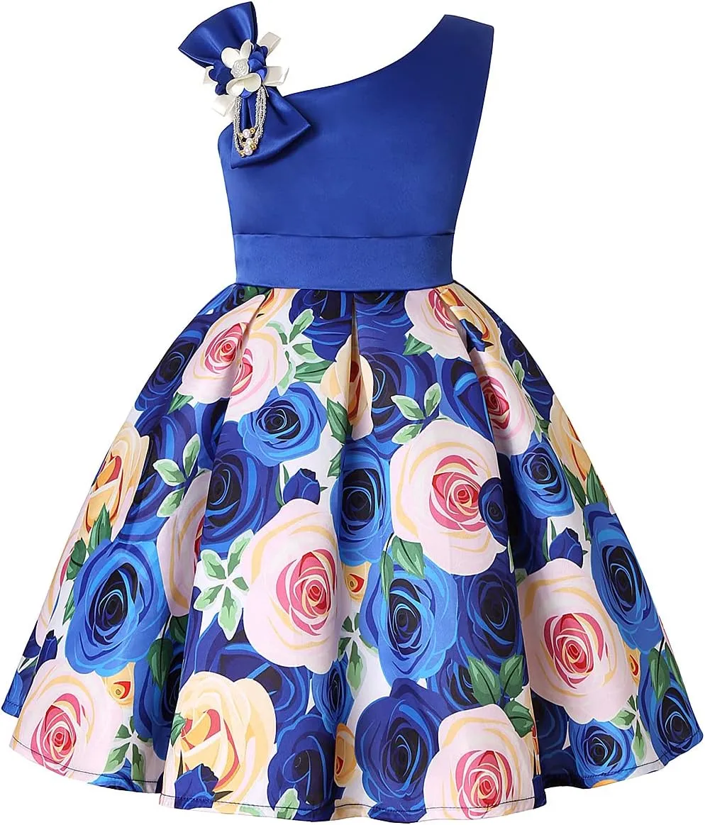 COMISARA 2-9T Girls Flower Dresses Pageant Party Prom Easter Ball Gown Dresses