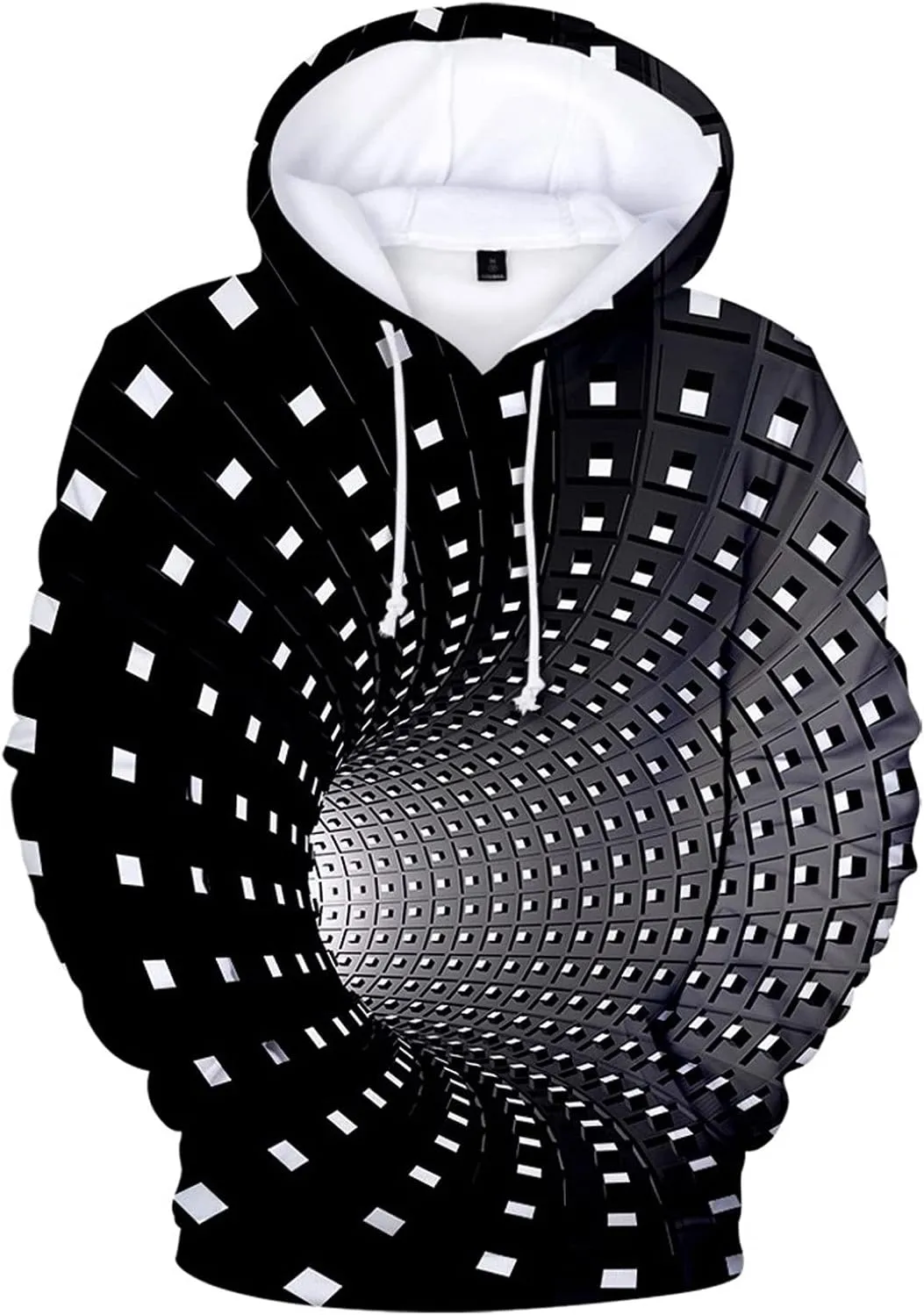 Cool Hoodies for Men 3D Printing Creative Round Neck Casual Long Shirts Top Blouse Mens Hoodies Pullover
