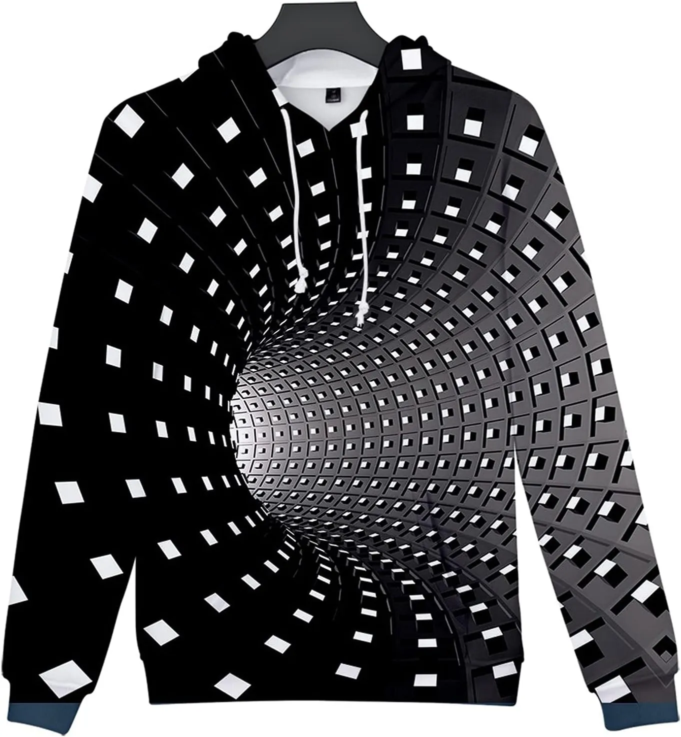 Cool Hoodies for Men 3D Printing Creative Round Neck Casual Long Shirts Top Blouse Mens Hoodies Pullover