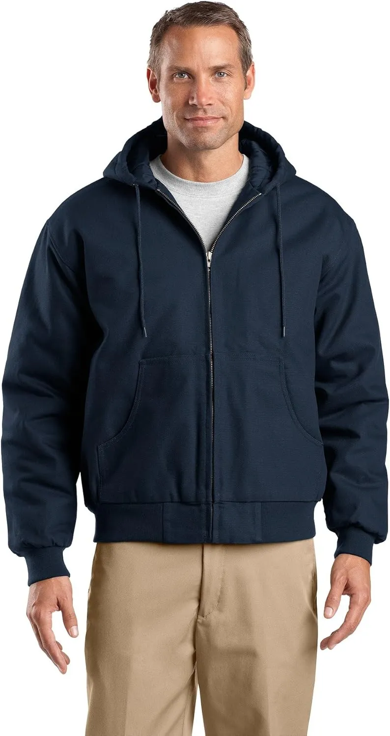 Cornerstone Men's Warmth Full-Zip Hooded Work Jacket_Navy_X-Large