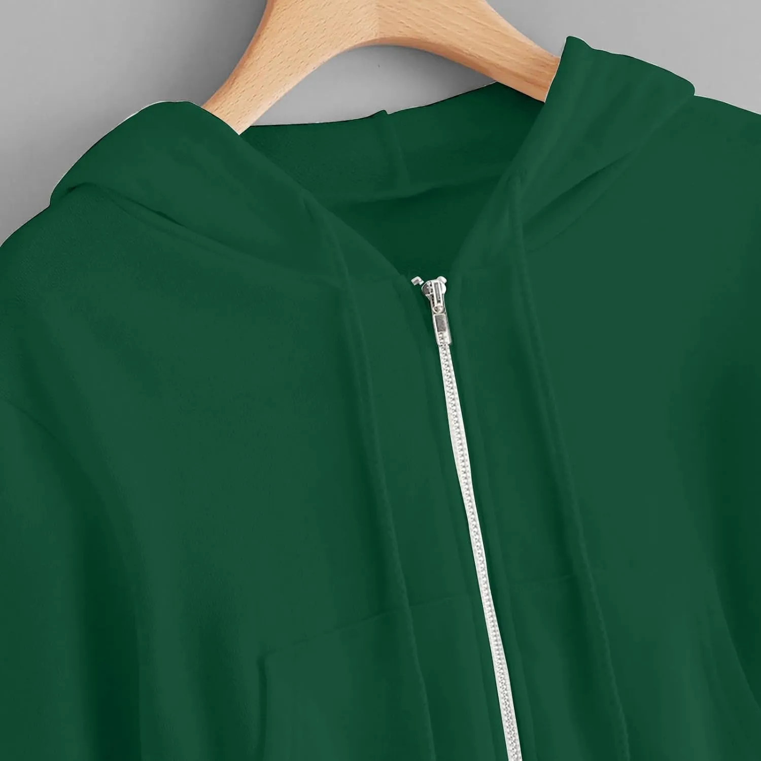 Dademeo Y2k Zip up Cropped Hoodies Sweatshirts for Teen Girls Fall Fleece Casual Drawstring Hoodies Jackets with Pockets