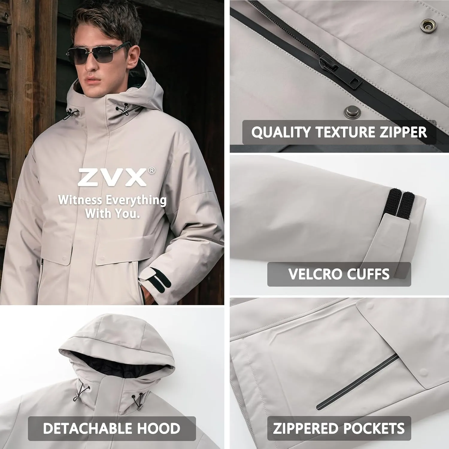 Duck Down Jacket For Men,Men Puffer Jacket For Cold Protection And Warmth,Hooded Mens Workwear Down Jacket