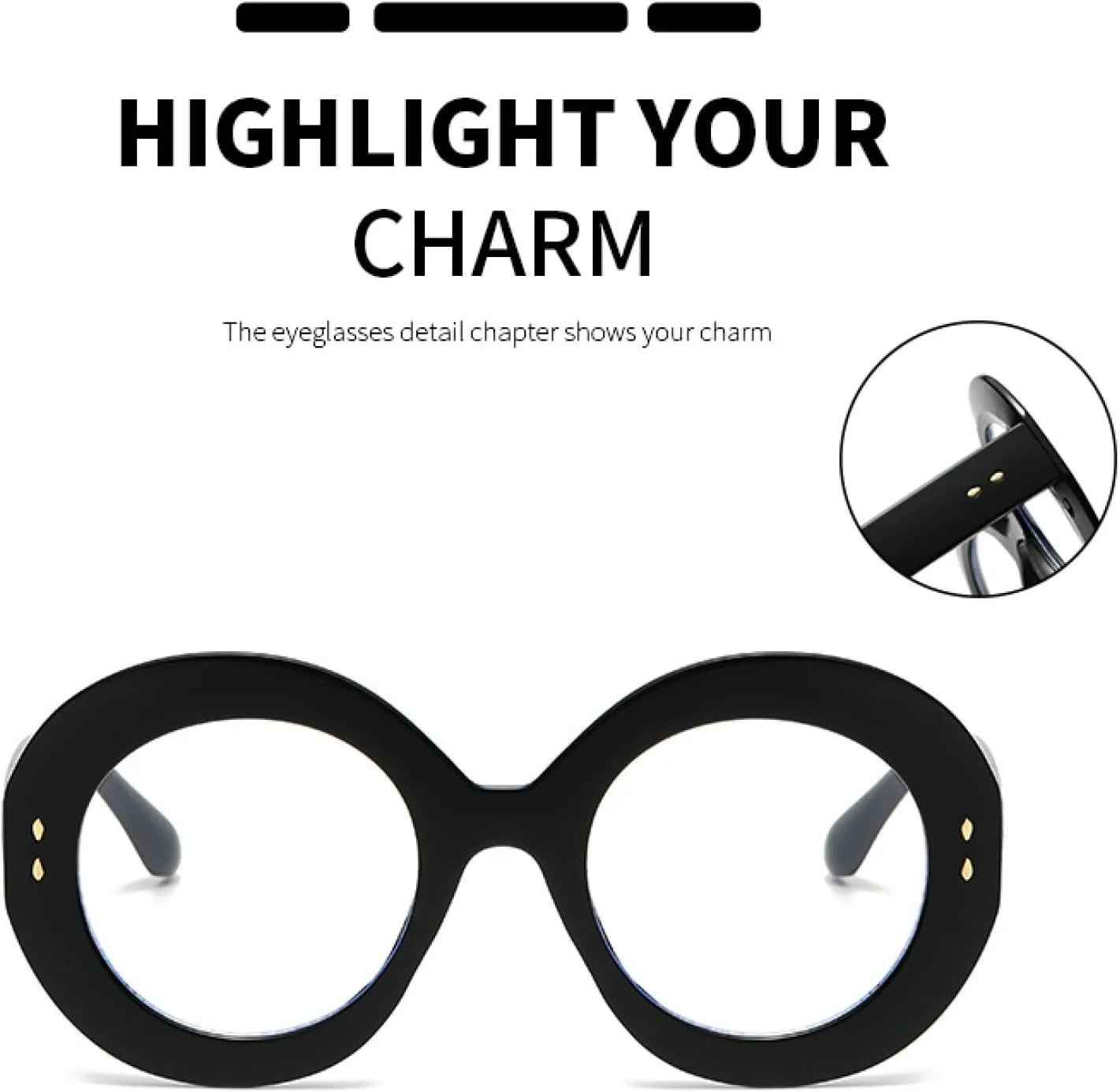 Fashion Glasses Frame Women Vintage Oval Retro Simple