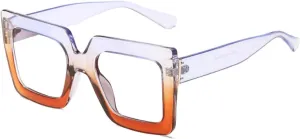 Fashion Gradient Glasses Frame Women Vintage Female Simple