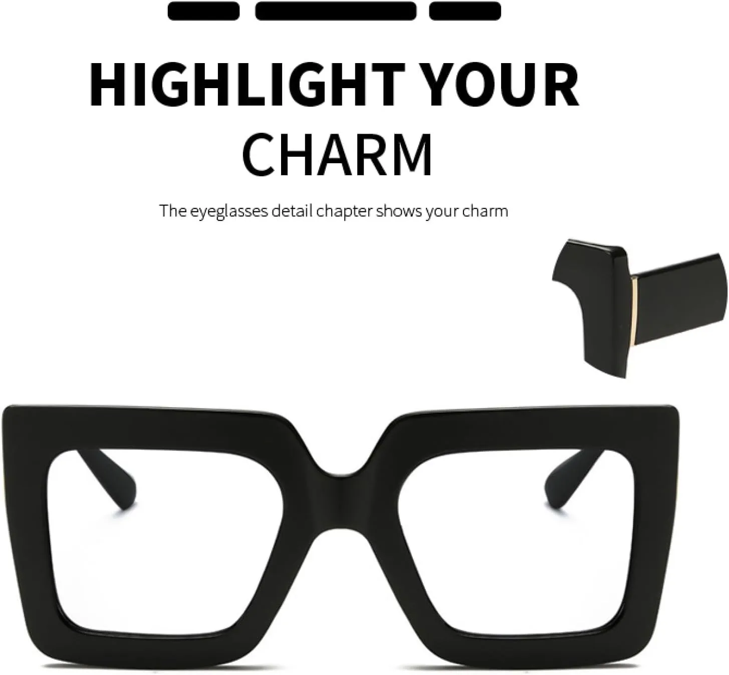 Fashion Gradient Glasses Frame Women Vintage Female Simple