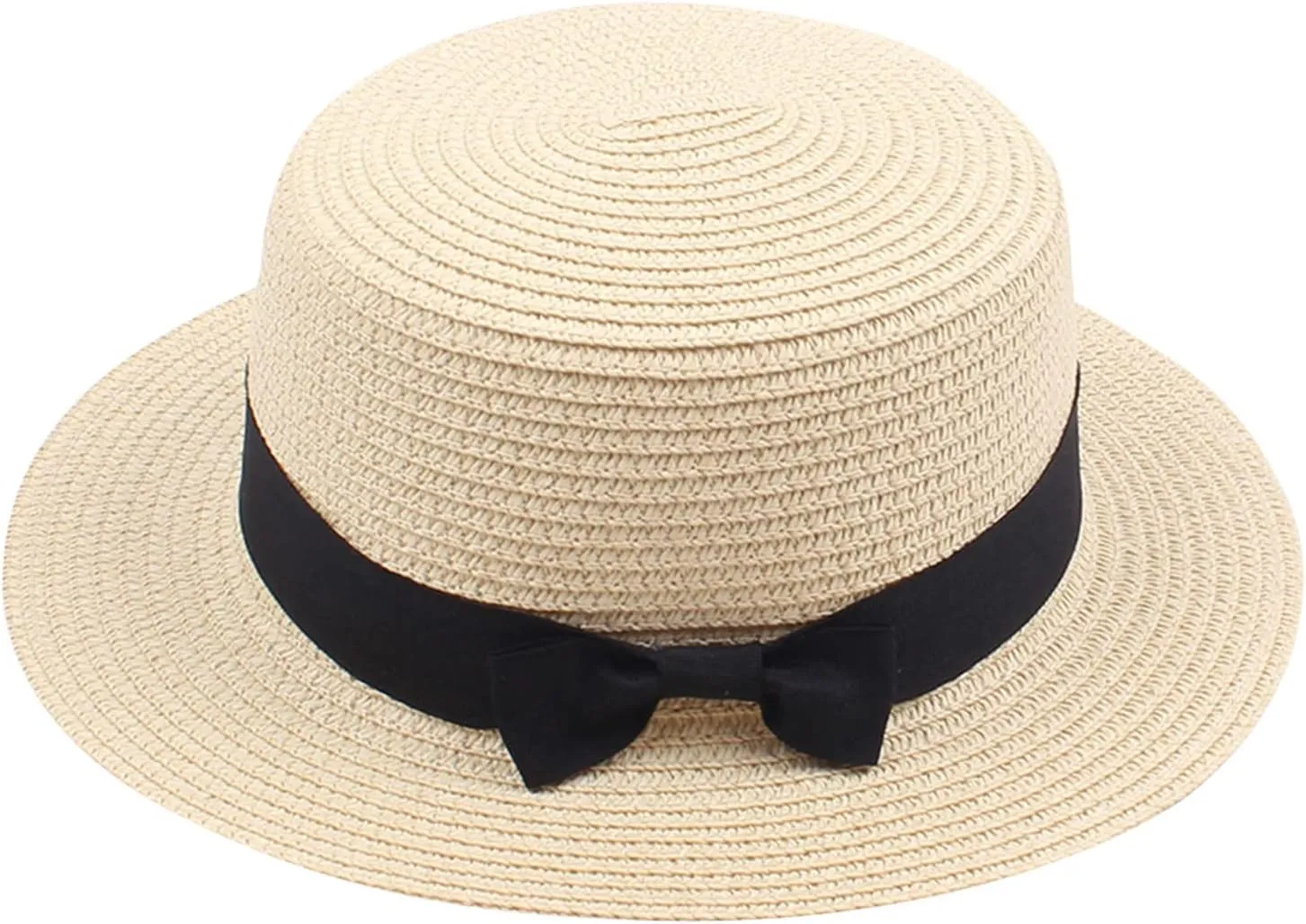 Fashion Panama Straw Hats for Girls and Boys Summer Leisure Wide Brim Fedora Caps Outdoors Beach Sun Hats UV Protection Kids