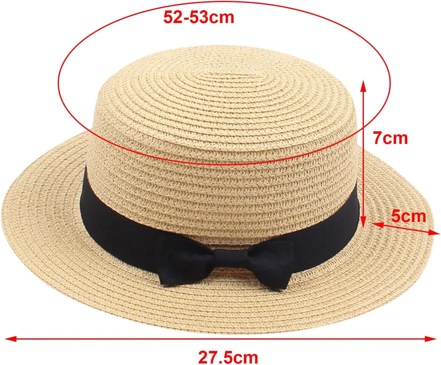 Fashion Panama Straw Hats for Girls and Boys Summer Leisure Wide Brim Fedora Caps Outdoors Beach Sun Hats UV Protection Kids