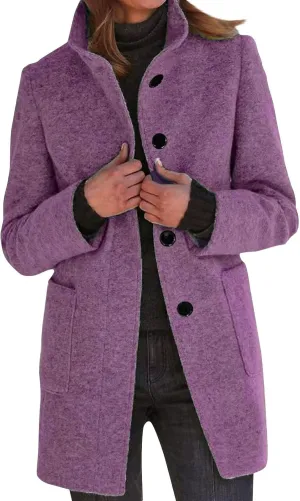 Fleece Jacket Women Plus Size Long Winter Coats Open Front Button down Shacket Single-Breasted Coatigan with Pockets