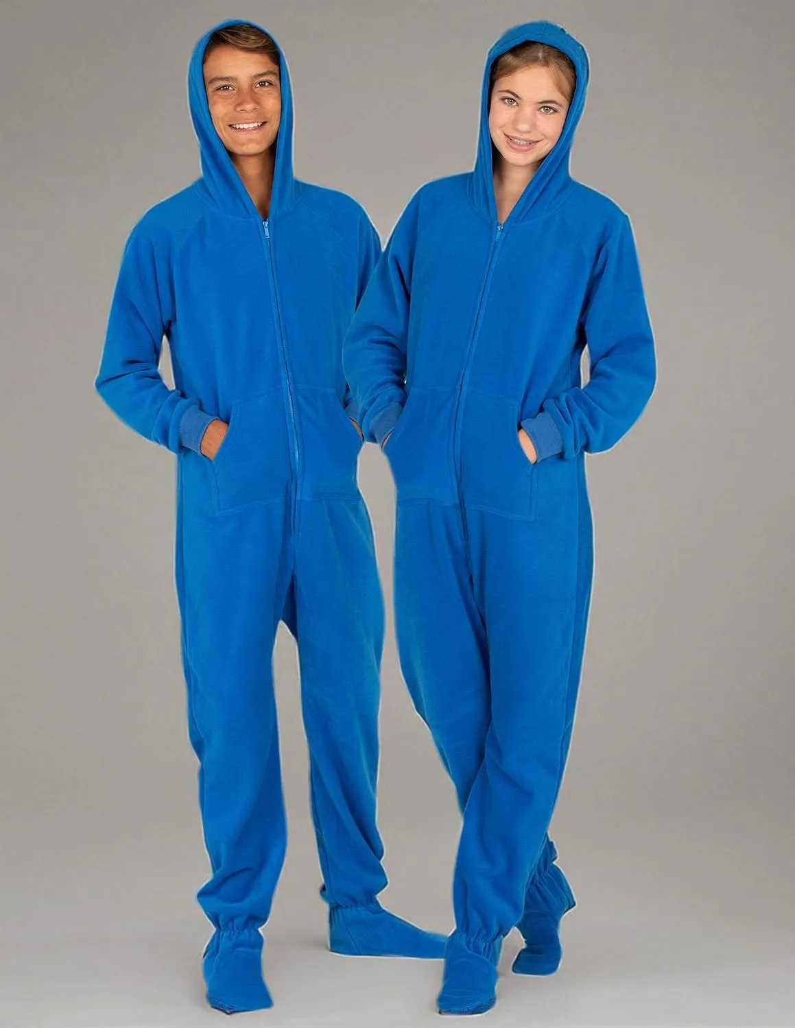 Footed Pajamas - Family Matching Hoodie One Pieces | One Piece Boys, Girls, Men, Women Pjs and Pets Sweaters | Unisex