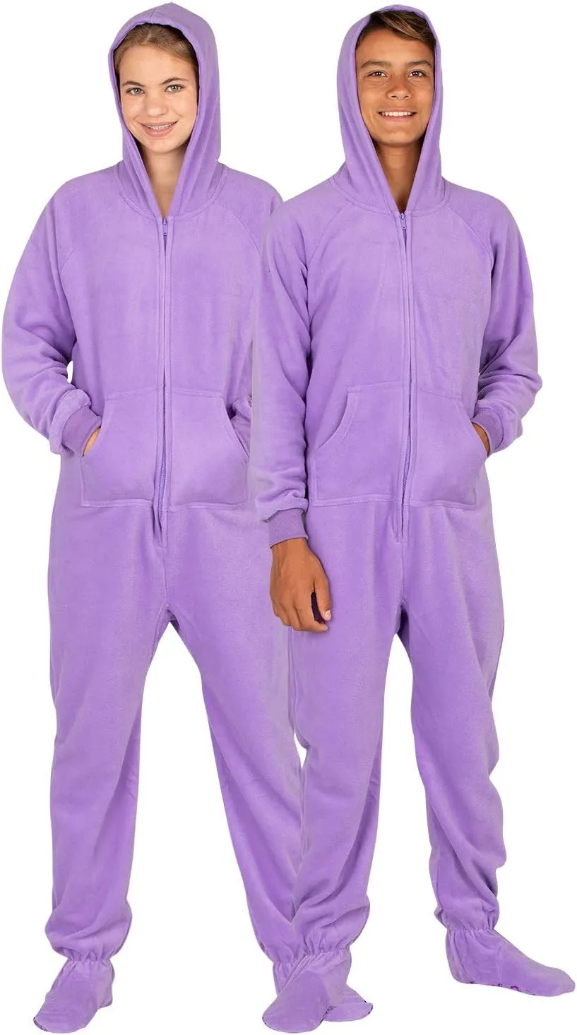 Footed Pajamas - Family Matching Hoodie One Pieces | One Piece Boys, Girls, Men, Women Pjs and Pets Sweaters | Unisex