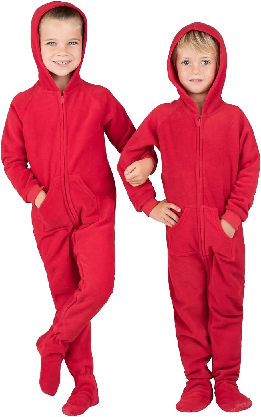 Footed Pajamas - Family Matching Hoodie One Pieces | One Piece Boys, Girls, Men, Women Pjs and Pets Sweaters | Unisex