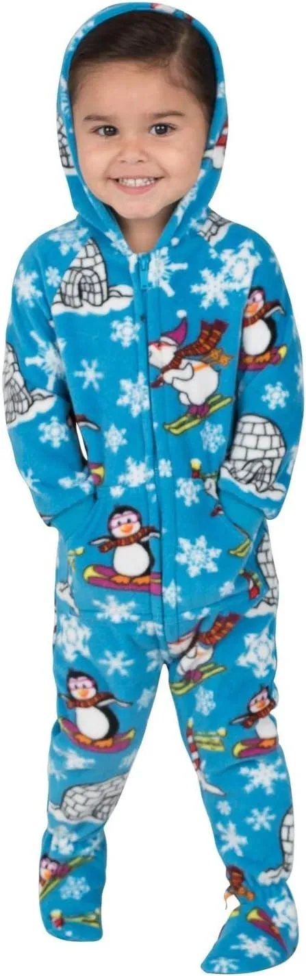 Footed Pajamas - Family Matching Hoodie One Pieces | One Piece Boys, Girls, Men, Women Pjs and Pets Sweaters | Unisex
