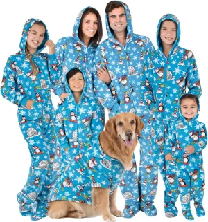 Footed Pajamas - Family Matching Hoodie One Pieces | One Piece Boys, Girls, Men, Women Pjs and Pets Sweaters | Unisex