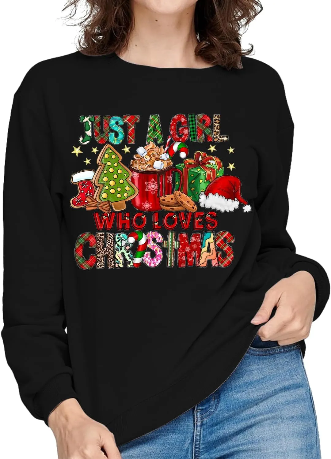 Gnome Christmas Shirt Women Gnome Merry Christmas Sweatshirt Xmas Holiday Tops