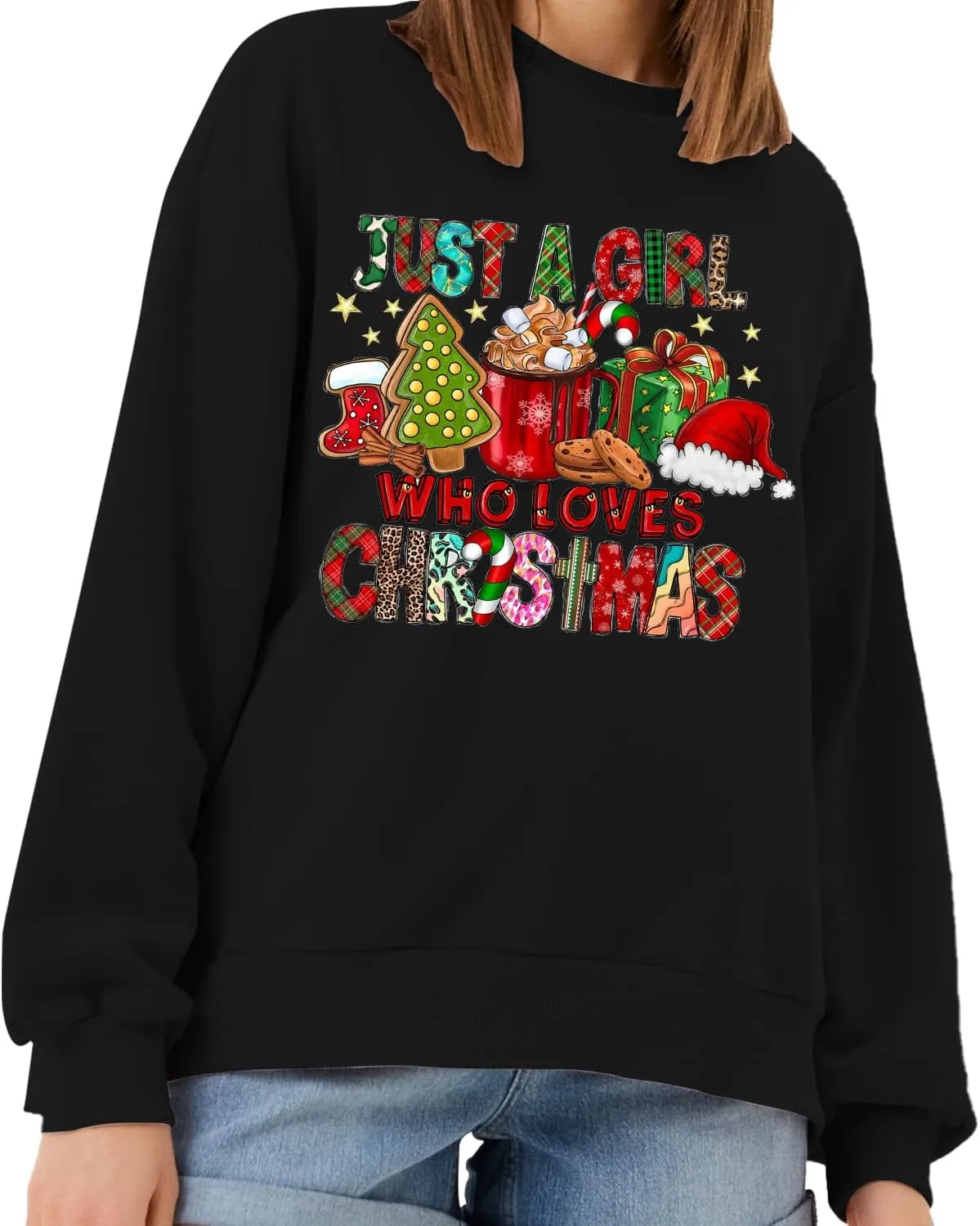Gnome Christmas Shirt Women Gnome Merry Christmas Sweatshirt Xmas Holiday Tops