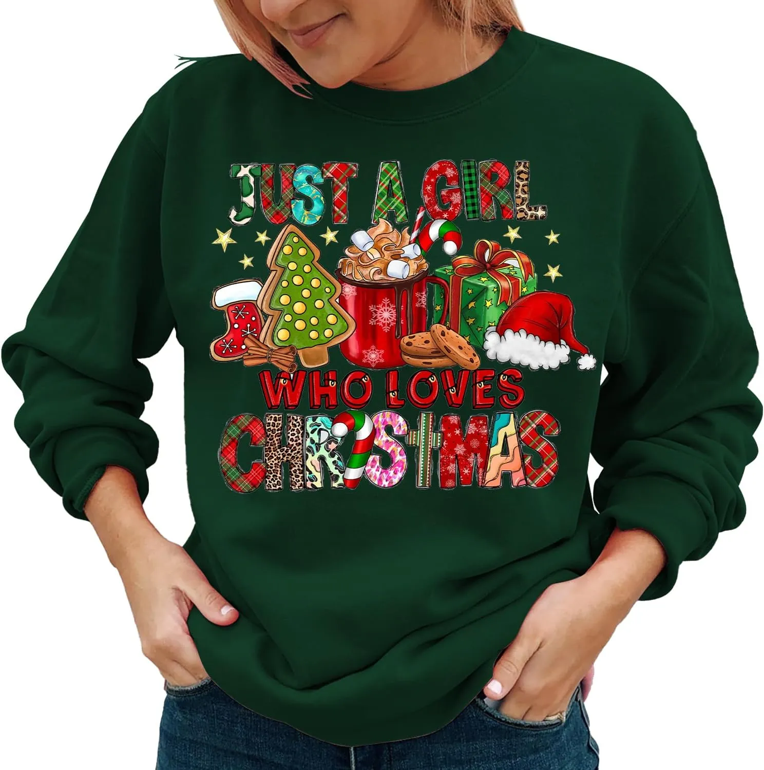 Gnome Christmas Shirt Women Gnome Merry Christmas Sweatshirt Xmas Holiday Tops