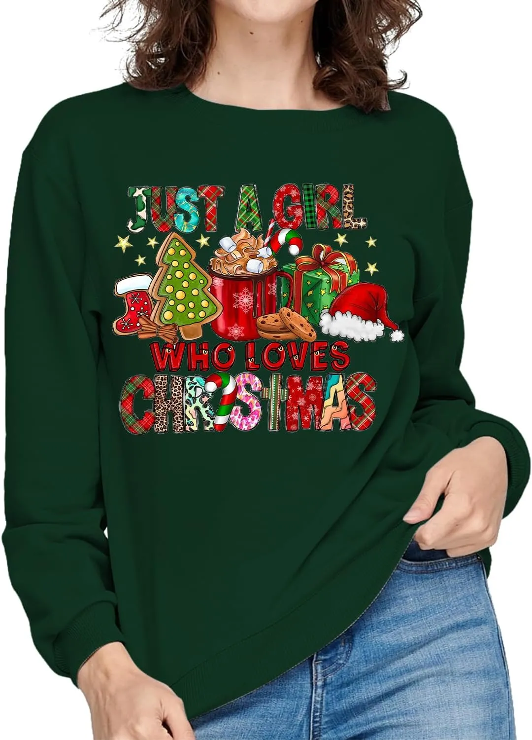 Gnome Christmas Shirt Women Gnome Merry Christmas Sweatshirt Xmas Holiday Tops