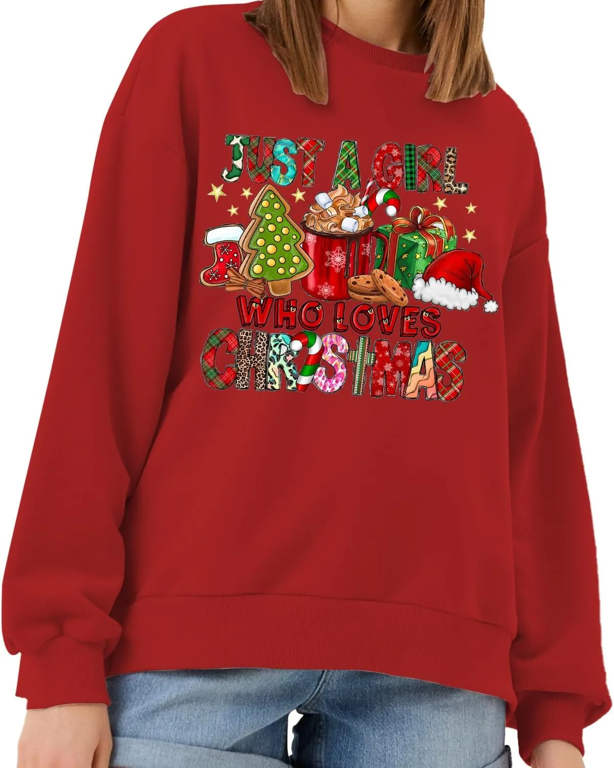 Gnome Christmas Shirt Women Gnome Merry Christmas Sweatshirt Xmas Holiday Tops